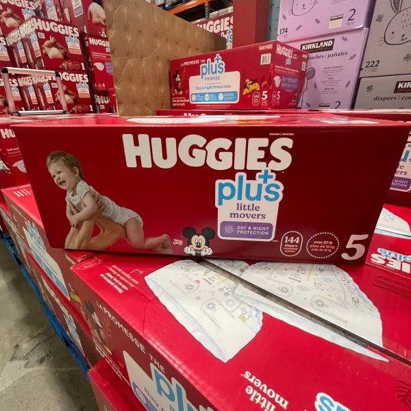 【加拿大船運直送】Huggies Little Movers Plus 紙尿褲 SIZE 5 (適合27+ lb / 12+ kg) 144 片裝