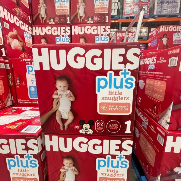 【加拿大船運直送】Huggies Little Snugglers Plus 尿布 SIZE 1 (適合8-14 lb / 4-6 kg）192 片裝