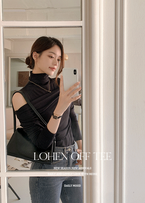 reine-[가을신상] 로헨반목오프티 (3colors) new♡韓國女裝上衣