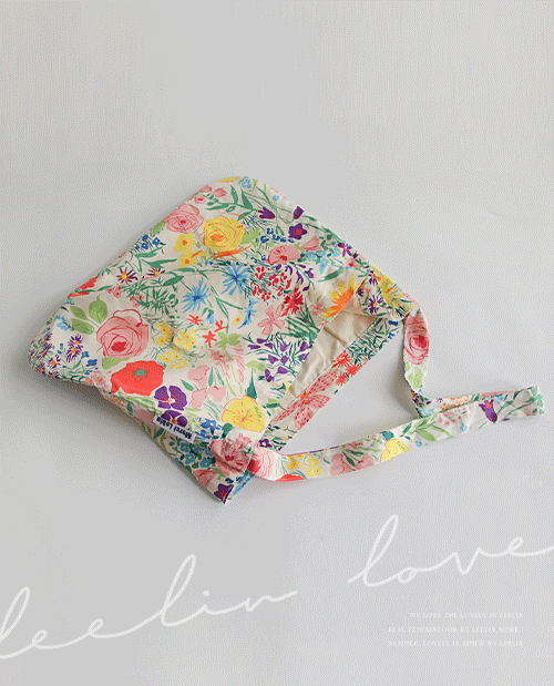 leelin-[다채로운 컬러풀한 플라워 패턴 에코백]♡韓國女裝袋