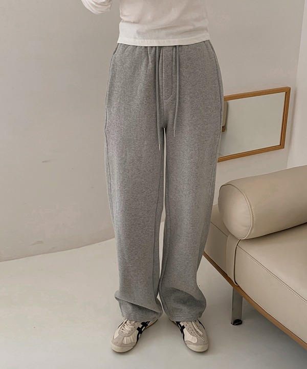 shopperland-소프트 윈터 기모 밴딩 와이드 조거 투웨이 팬츠 (3color)♡韓國女裝褲