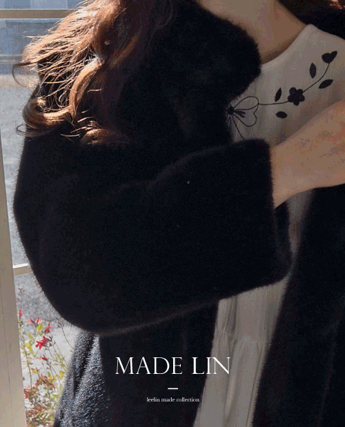 leelin-[[F/W 아우터특가 2만원 할인]MADE LIN[블랙컬러] 스노우퍼 마그네틱 럭스 엣지핏 코트[size:F(55~66)]]♡韓國女裝外套