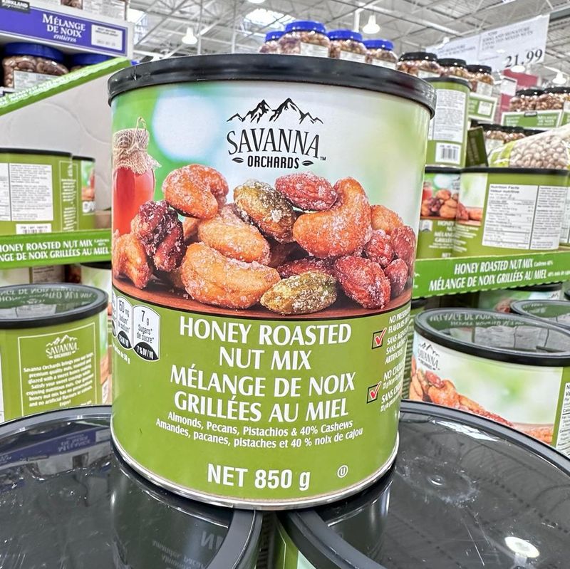 【現貨】【加拿大空運直送】Savanna Orchards Honey Roasted Nut Mix 蜂蜜香烤混合堅果仁零食 850g 最佳食用期 : 2025.03.14