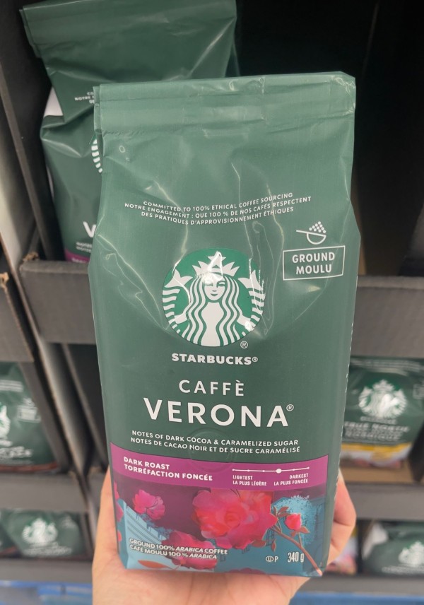【加拿大空運直送】Starbucks VERONA 維羅納深度烘焙全豆咖啡 340 g