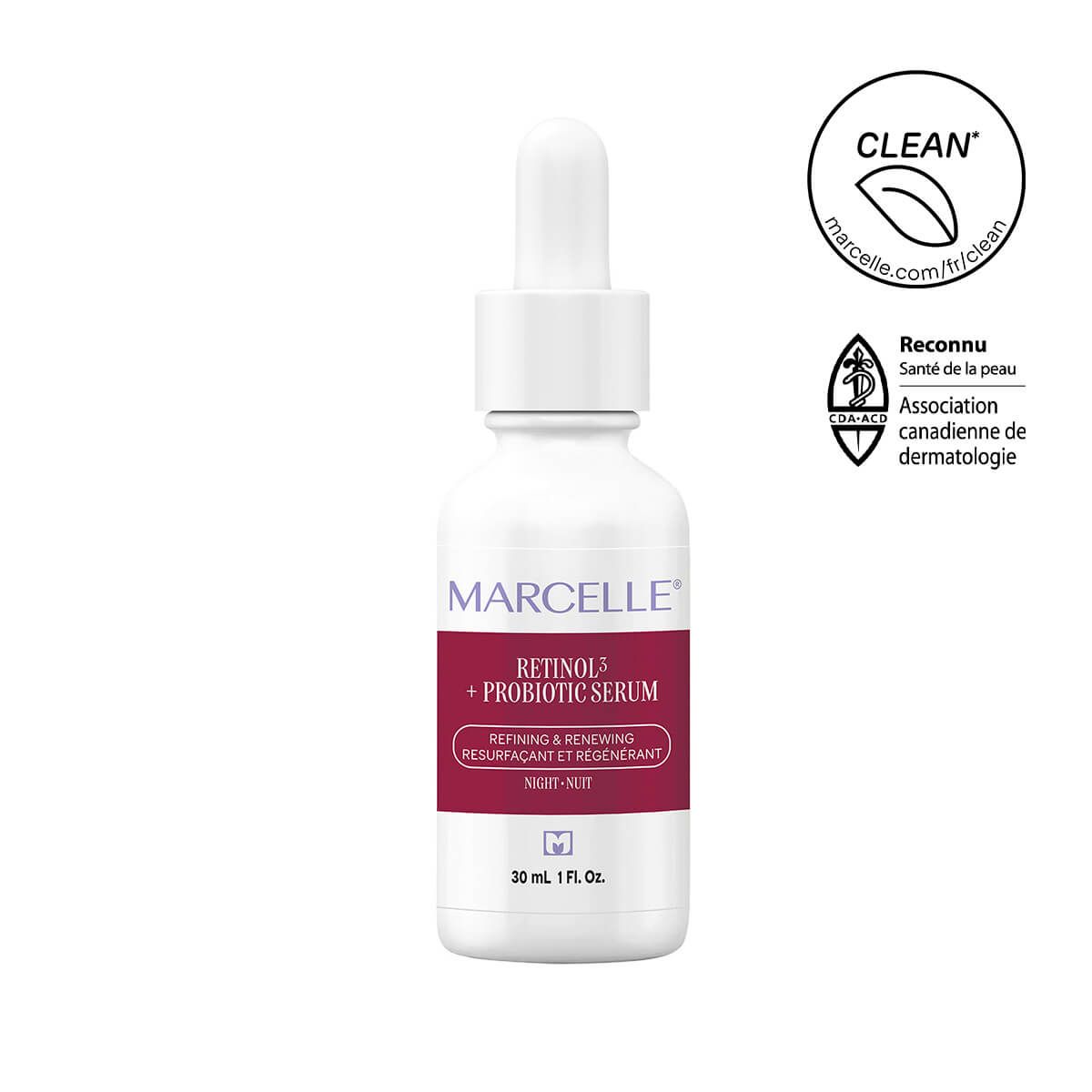 【限定優惠】Marcelle Retinol³ + Probiotic Night Serum 30 ML