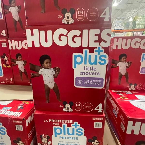 【加拿大船運直送】Huggies Little Movers Plus 紙尿褲 SIZE 4 (適合22-37 lb / 10-17 kg) 174 片裝